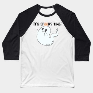 Spooky Time | Cute ghost Baseball T-Shirt